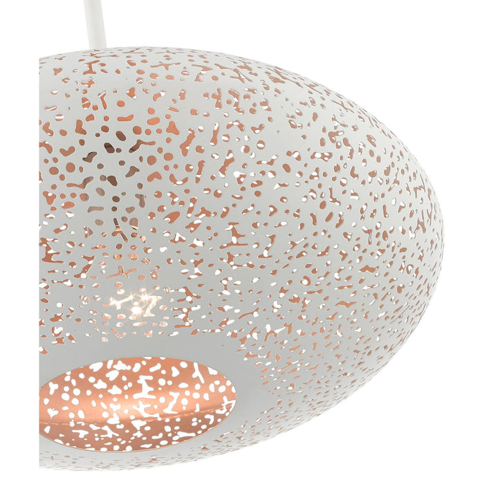 1 Light White Pendant