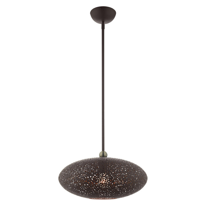 1 Light Bronze Pendant by Livex Lighting