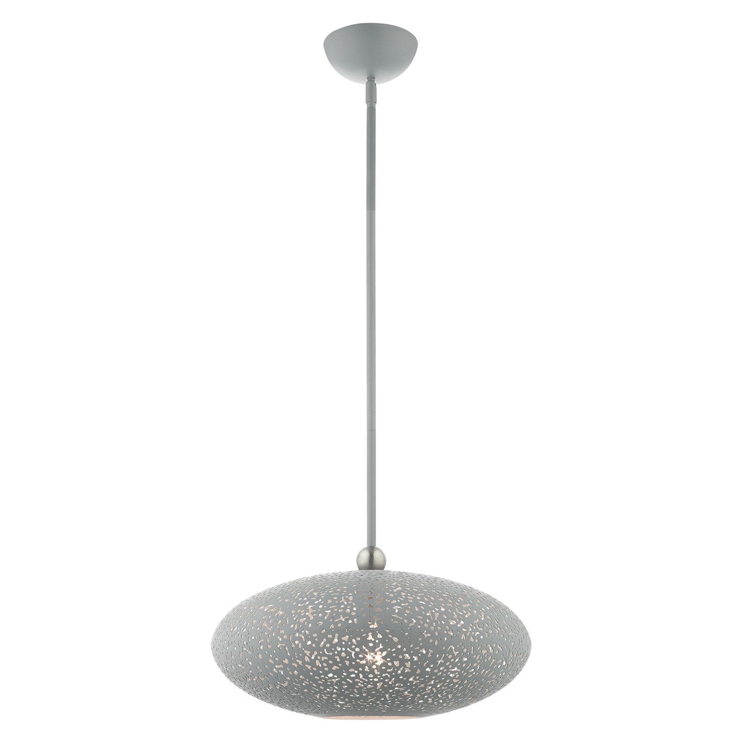 1 Light Nordic Gray Pendant by Livex Lighting