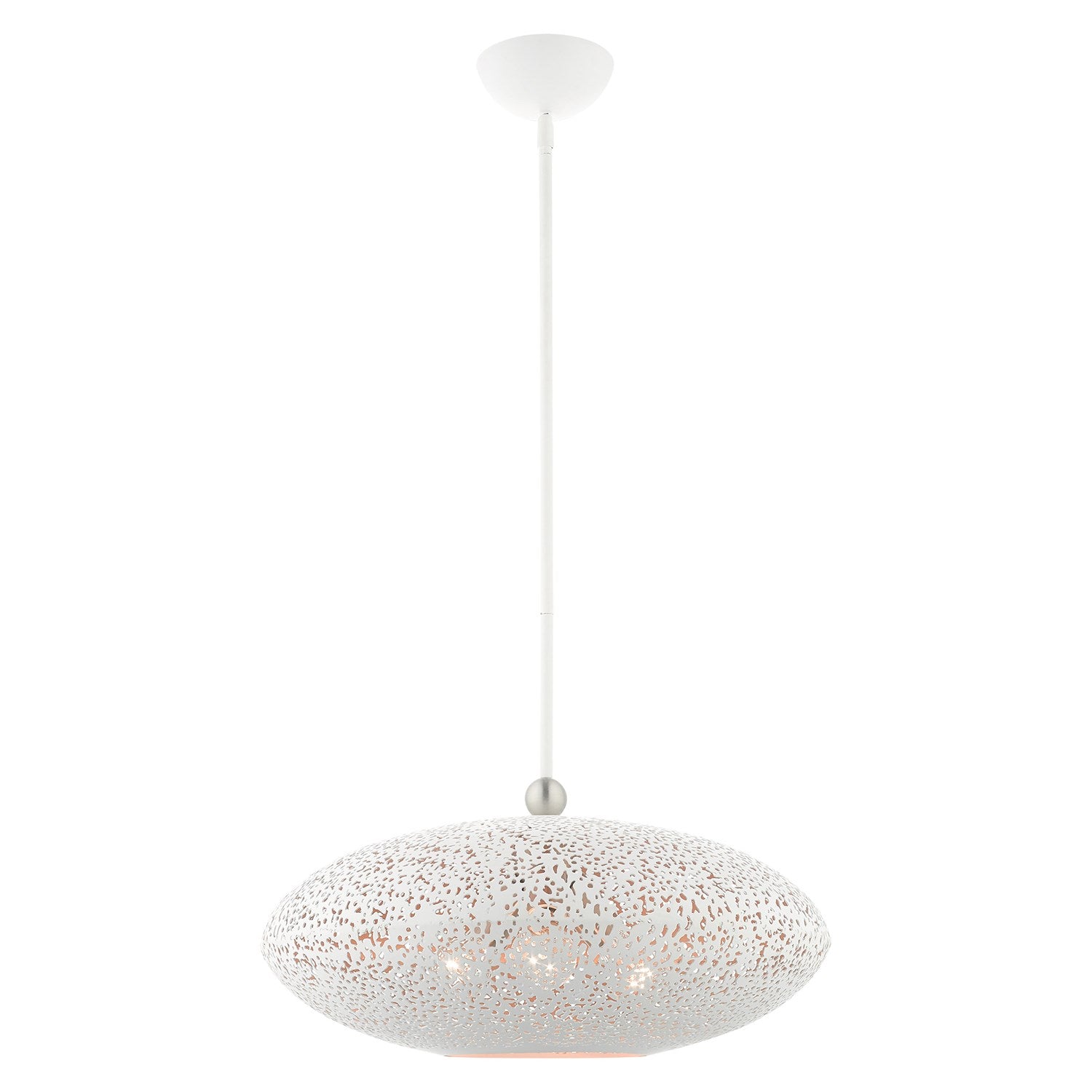 3 Light White Pendant by Livex Lighting