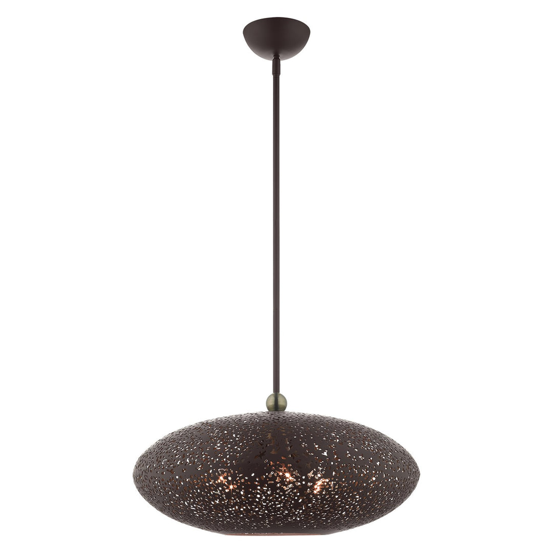 3 Light Bronze Pendant by Livex Lighting