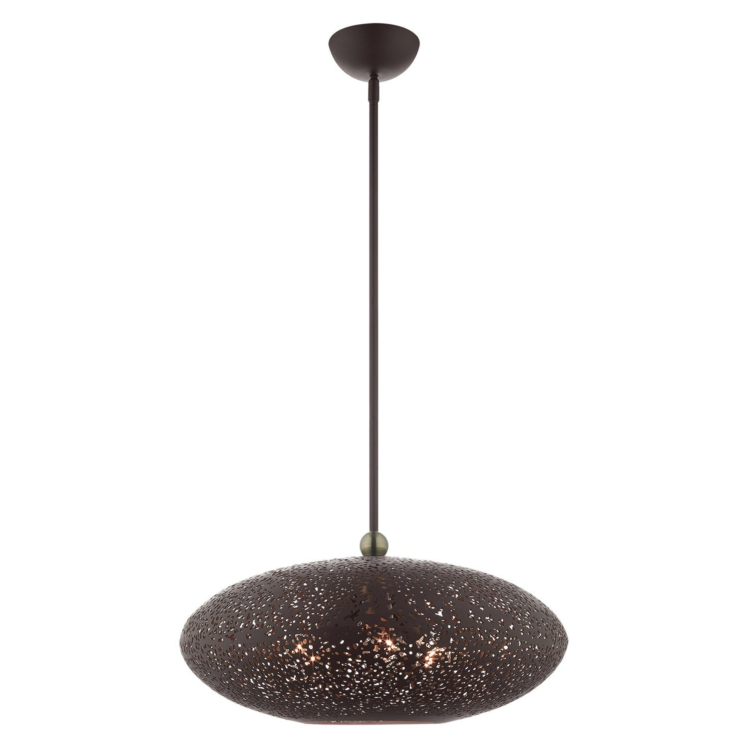 3 Light Bronze Pendant by Livex Lighting
