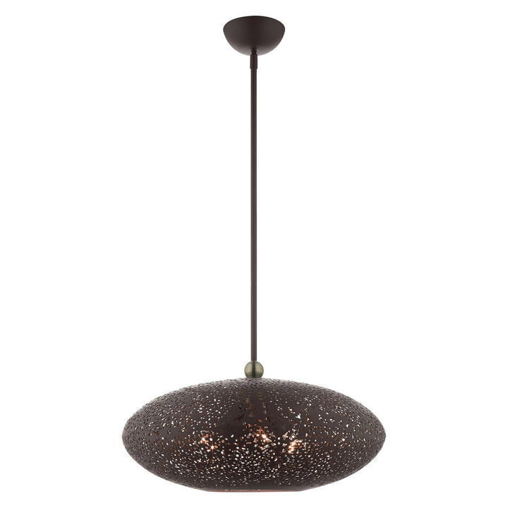 3 Light Bronze Pendant by Livex Lighting