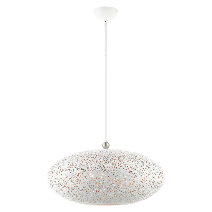 3 Light White Pendant by Livex Lighting