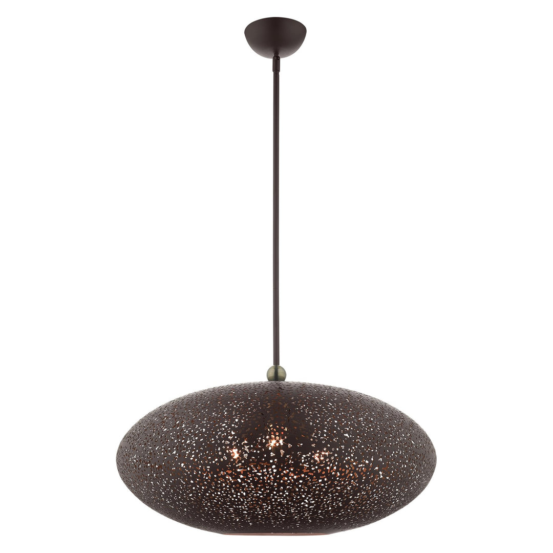 3 Light Bronze Pendant by Livex Lighting
