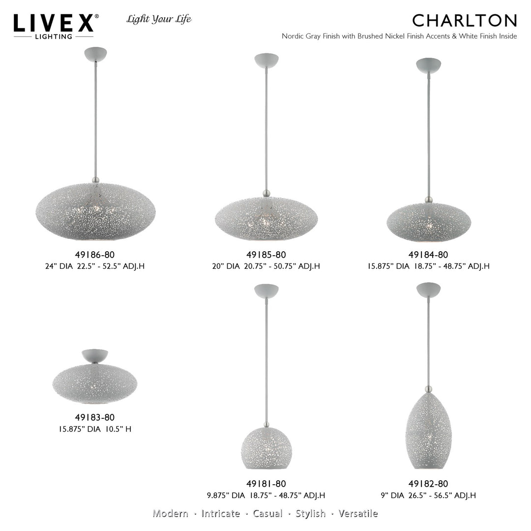 3 Light Nordic Gray Pendant