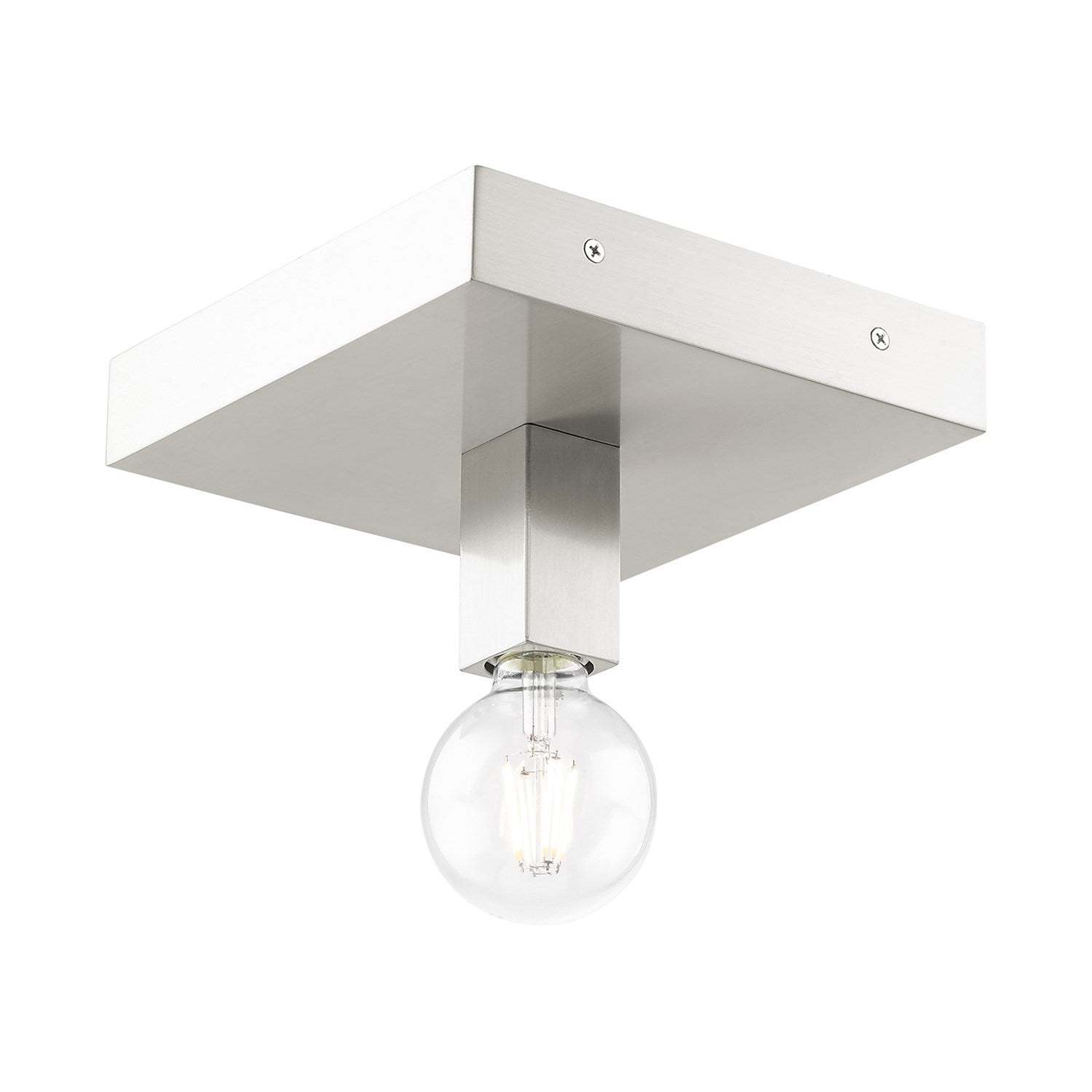 1 Light Brushed Nickel Ceiling Mount by Livex Lighting
