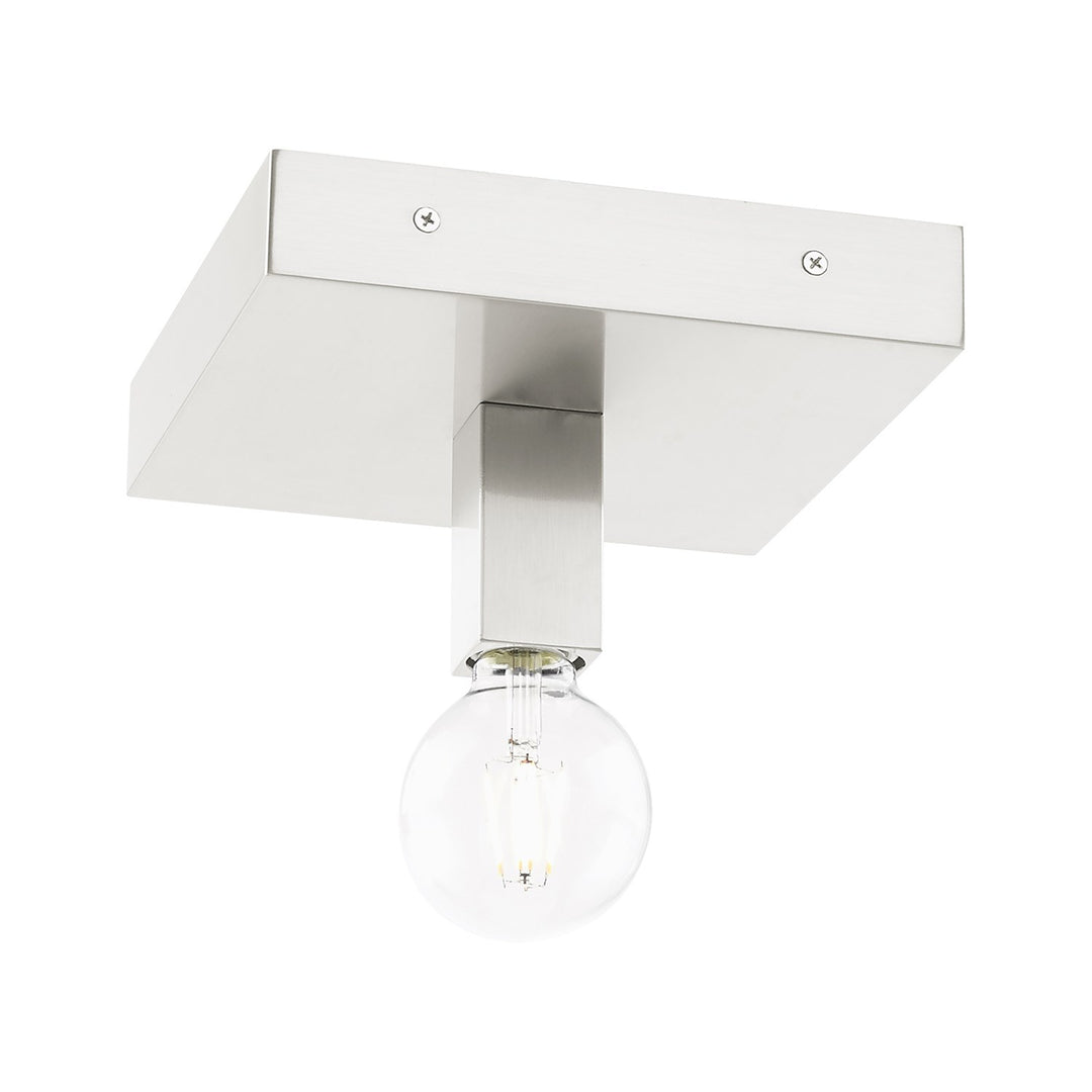 1 Light Brushed Nickel Ceiling Mount