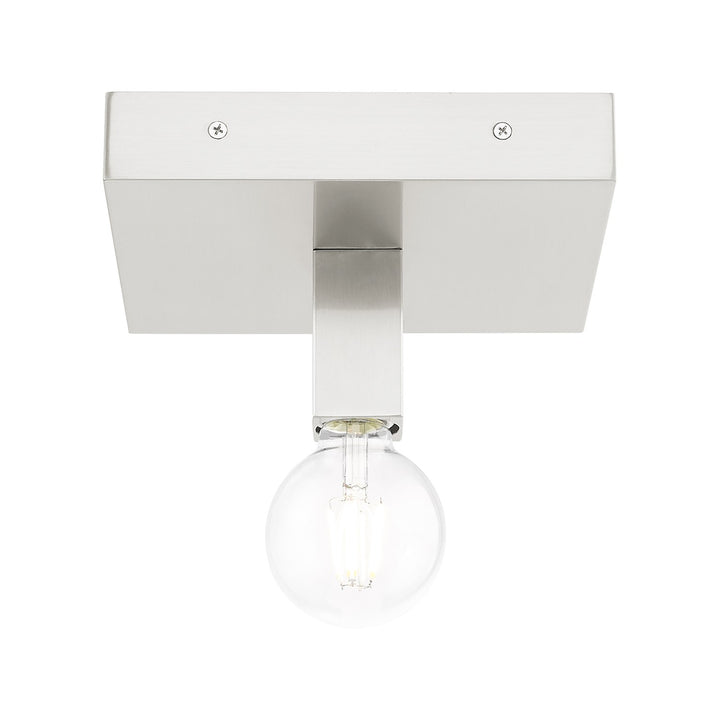 1 Light Brushed Nickel Ceiling Mount