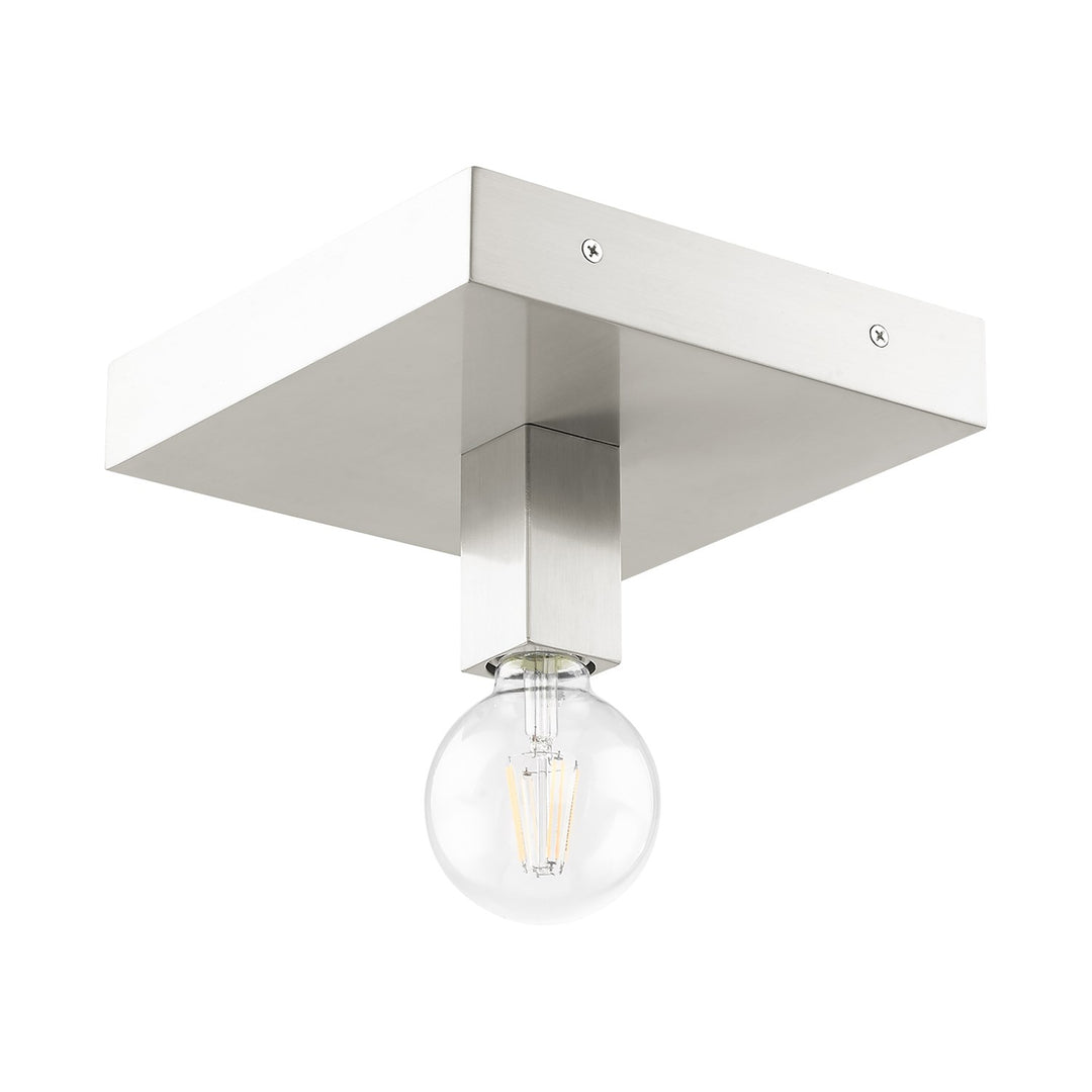 1 Light Brushed Nickel Ceiling Mount