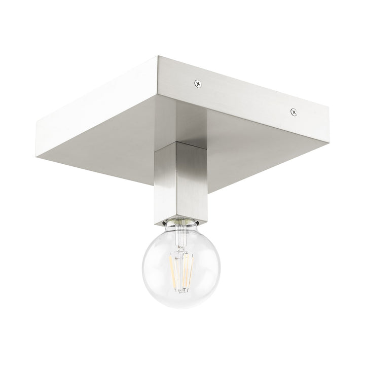 1 Light Brushed Nickel Ceiling Mount
