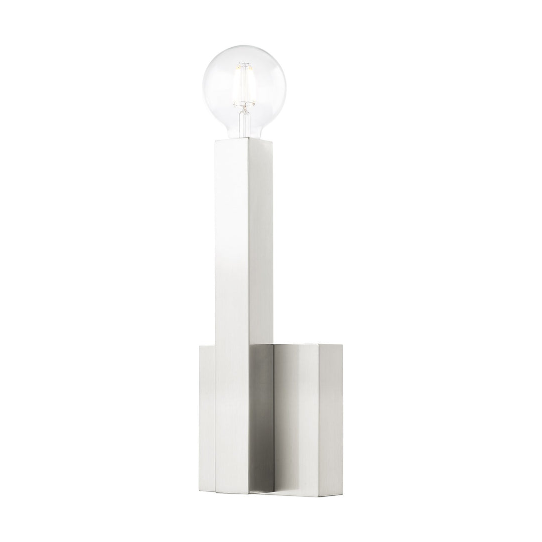 1 Light Brushed Nickel Ada Wall Sconce by Livex Lighting