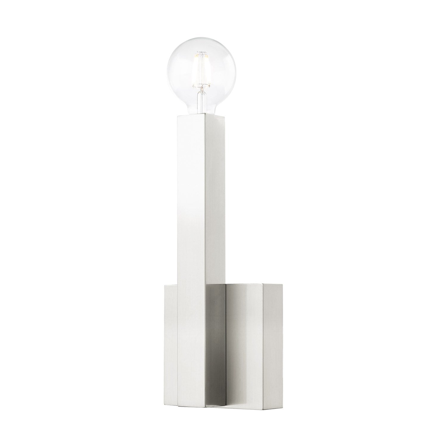 1 Light Brushed Nickel Ada Wall Sconce by Livex Lighting