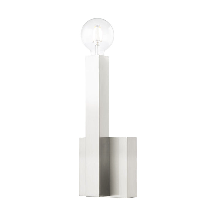 1 Light Brushed Nickel Ada Wall Sconce by Livex Lighting