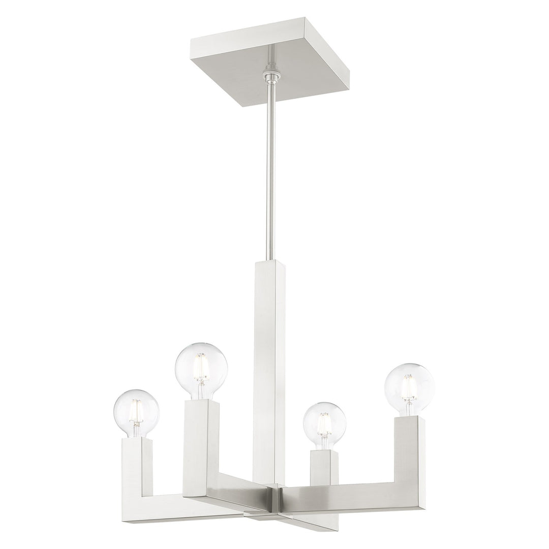 4 Light Brushed Nickel Chandelier