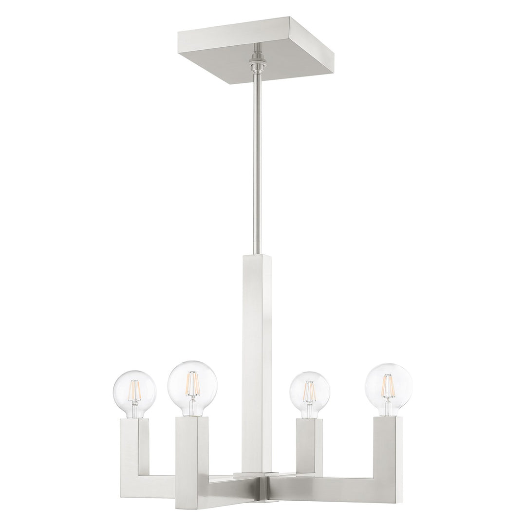 4 Light Brushed Nickel Chandelier