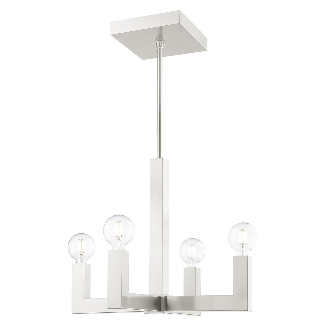 4 Light Brushed Nickel Chandelier