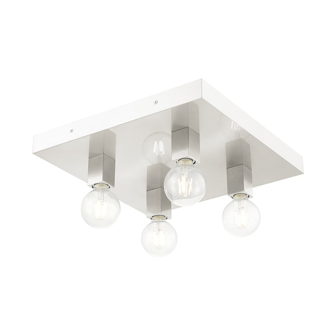 4 Light Brushed Nickel Ceiling Mount