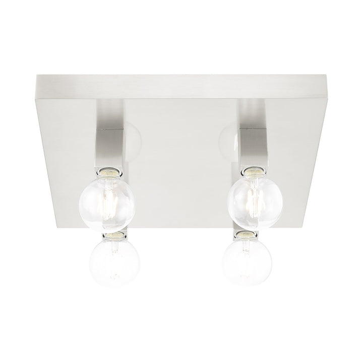 4 Light Brushed Nickel Ceiling Mount