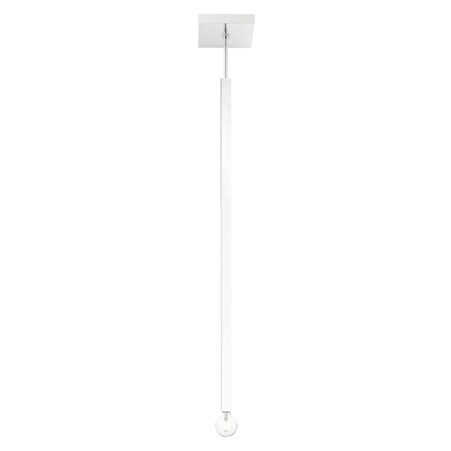 1 Light Polished Chrome Single Pendant