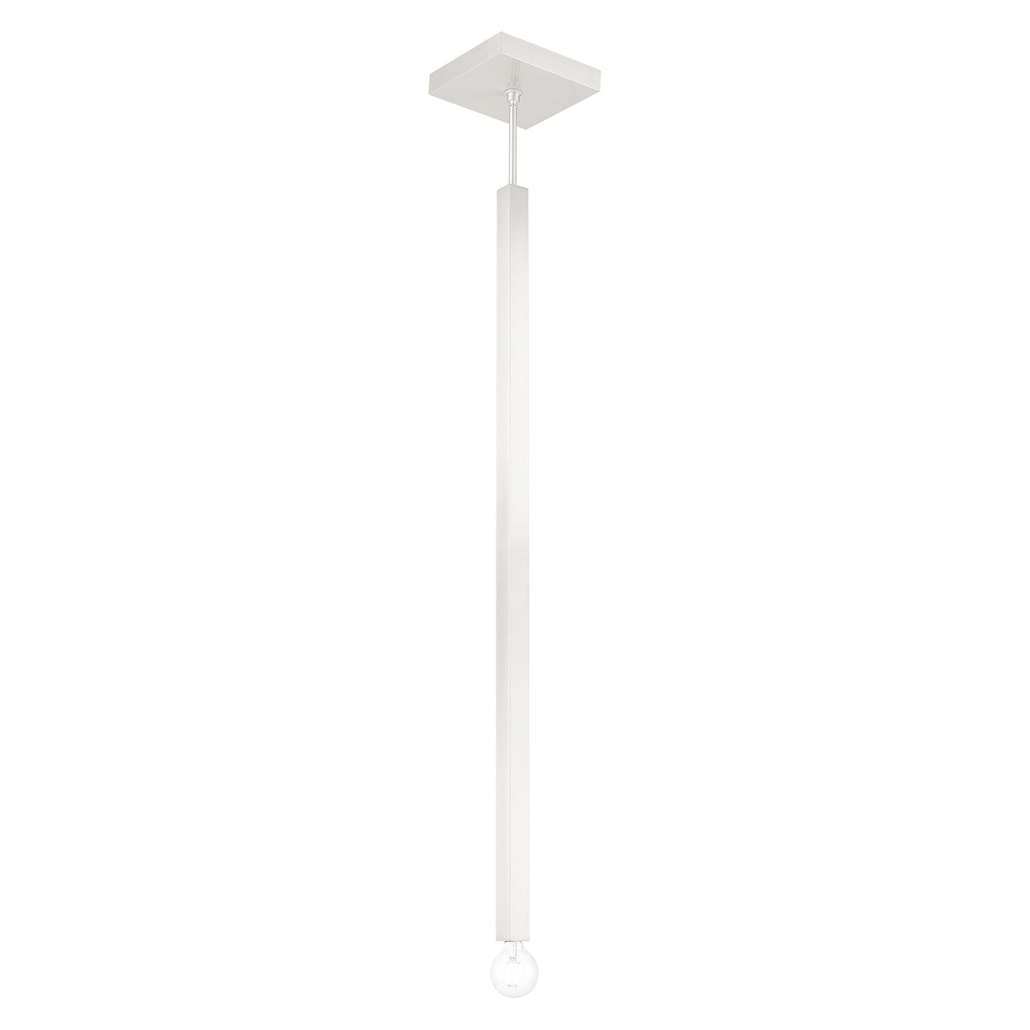 1 Light Brushed Nickel Single Pendant