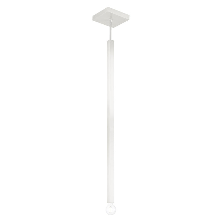 1 Light Brushed Nickel Single Pendant
