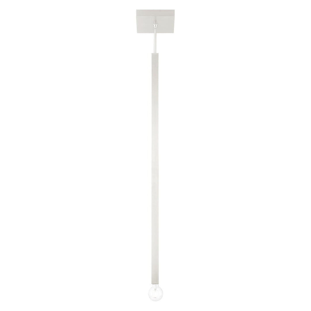 1 Light Brushed Nickel Single Pendant