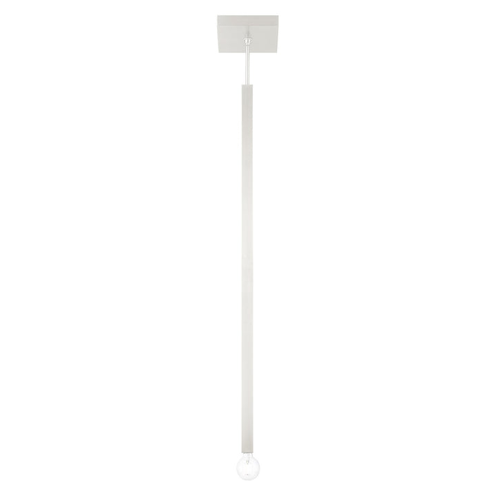 1 Light Brushed Nickel Single Pendant
