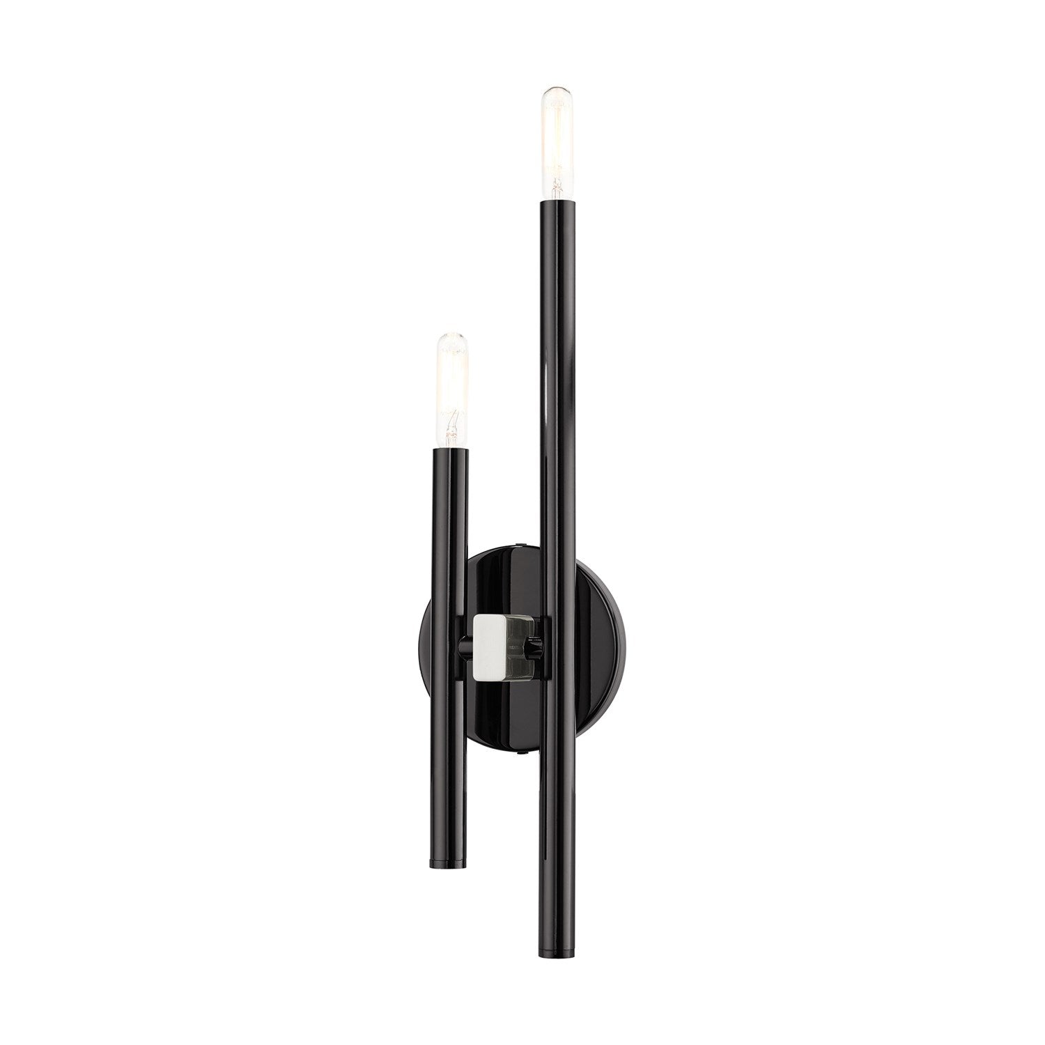 2 Light Black Chrome Ada Double Sconce by Livex Lighting