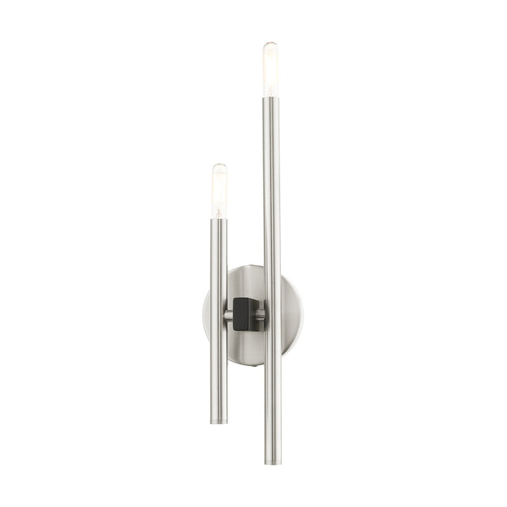 2 Light Brushed Nickel Ada Double Sconce by Livex Lighting