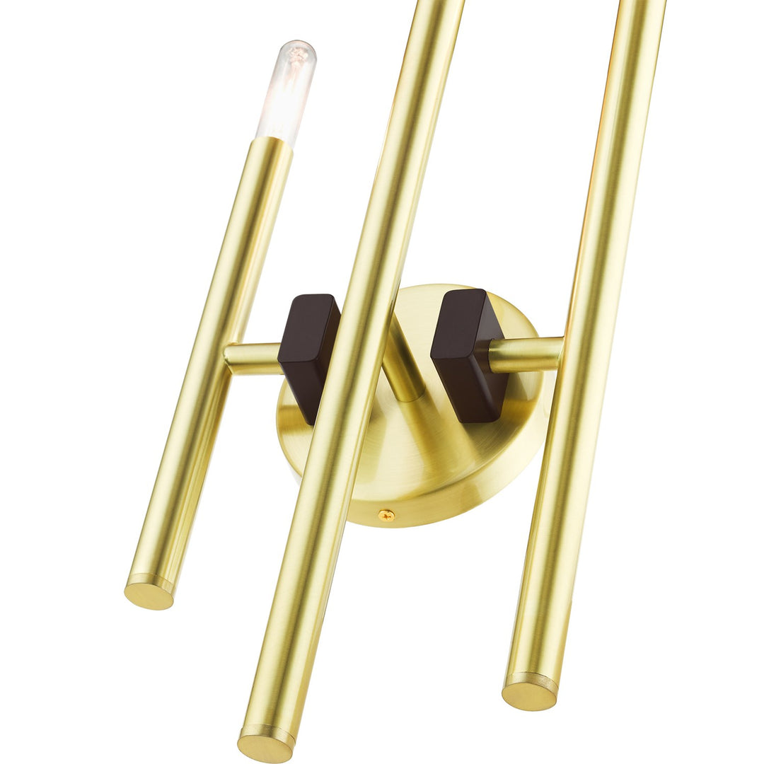 3 Light Satin Brass Ada Triple Sconce