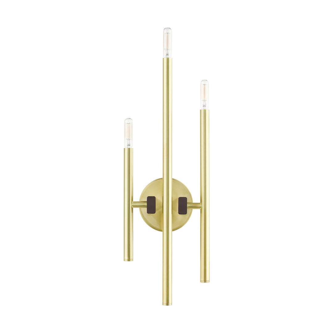 3 Light Satin Brass Ada Triple Sconce