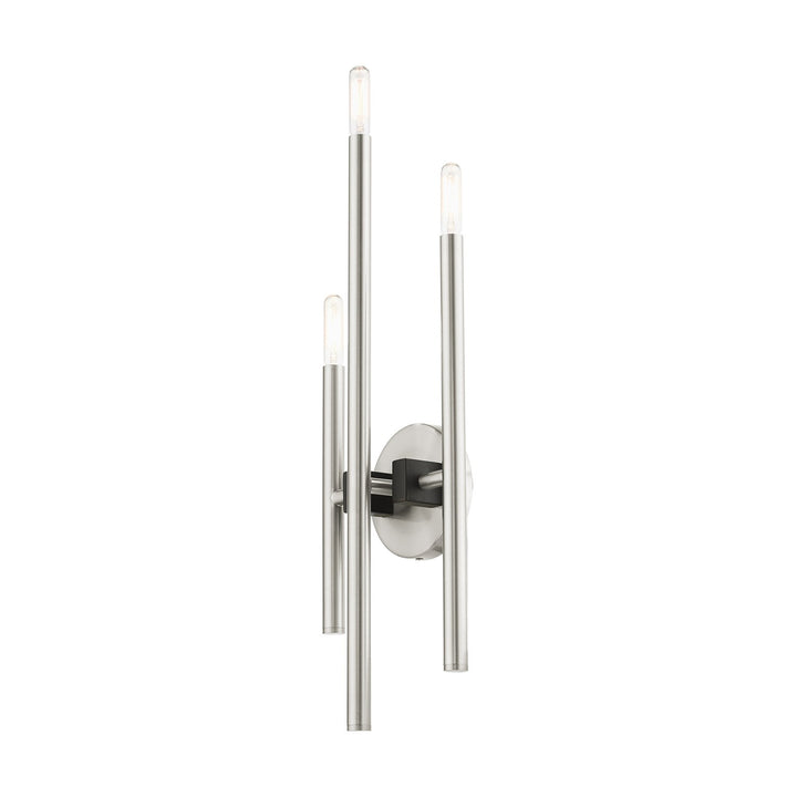 3 Light Brushed Nickel Ada Triple Sconce