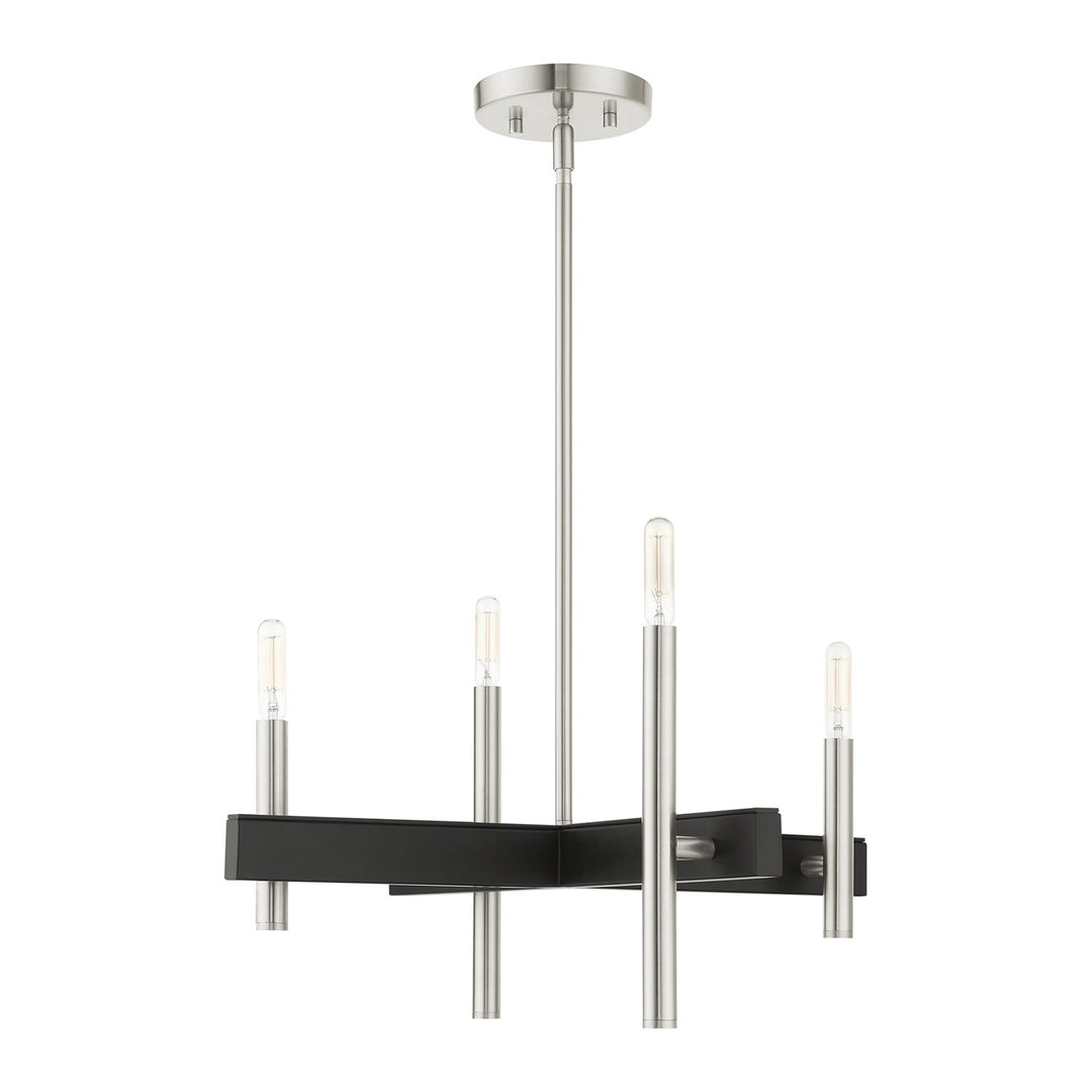 4 Light Brushed Nickel Chandelier