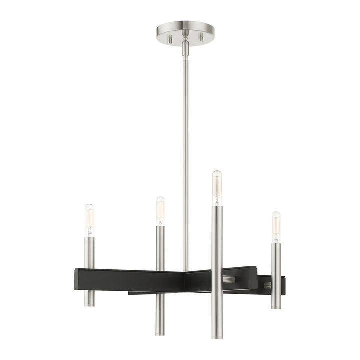 4 Light Brushed Nickel Chandelier