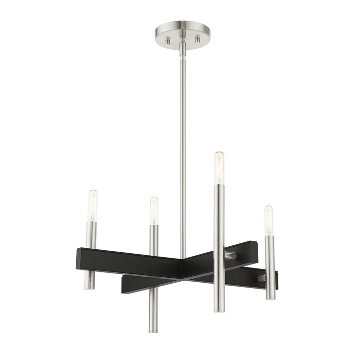 4 Light Brushed Nickel Chandelier