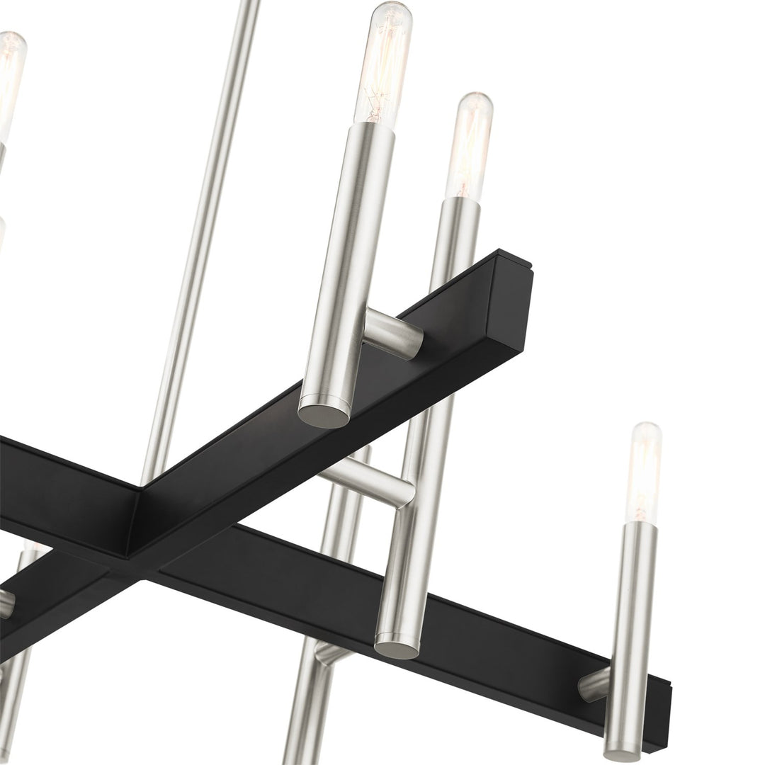 8 Light Brushed Nickel Chandelier