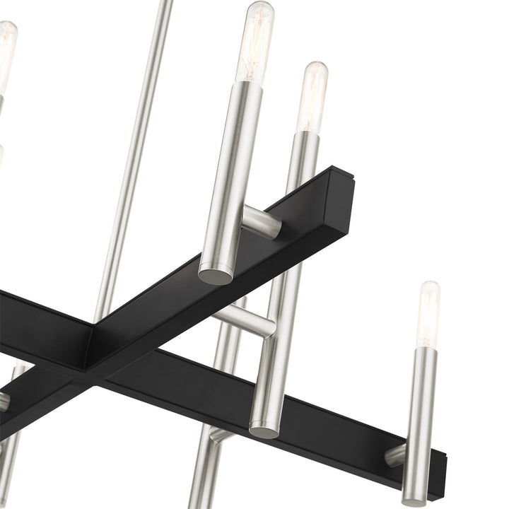 8 Light Brushed Nickel Chandelier
