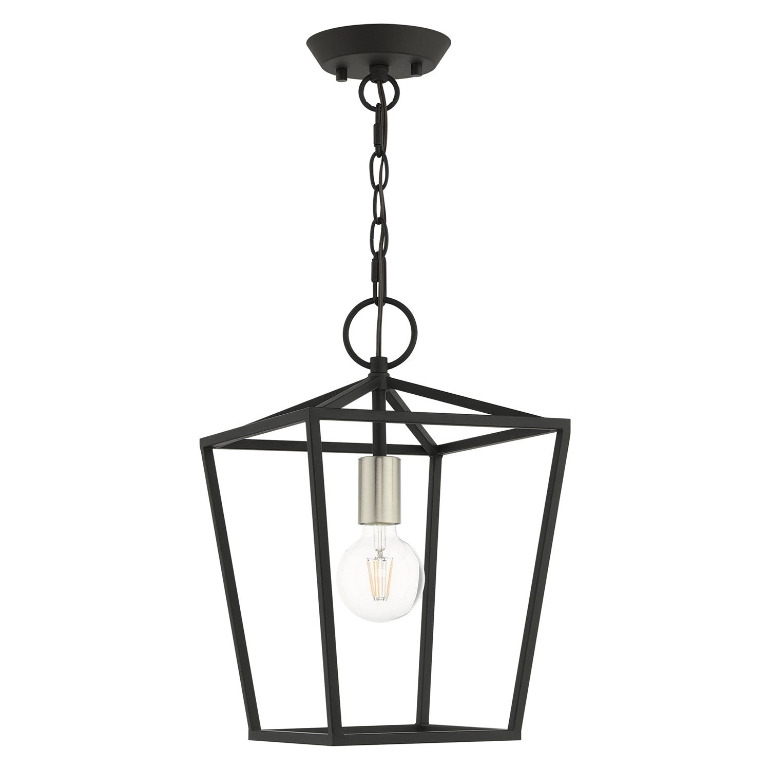 1 Light Black Convertible Lantern