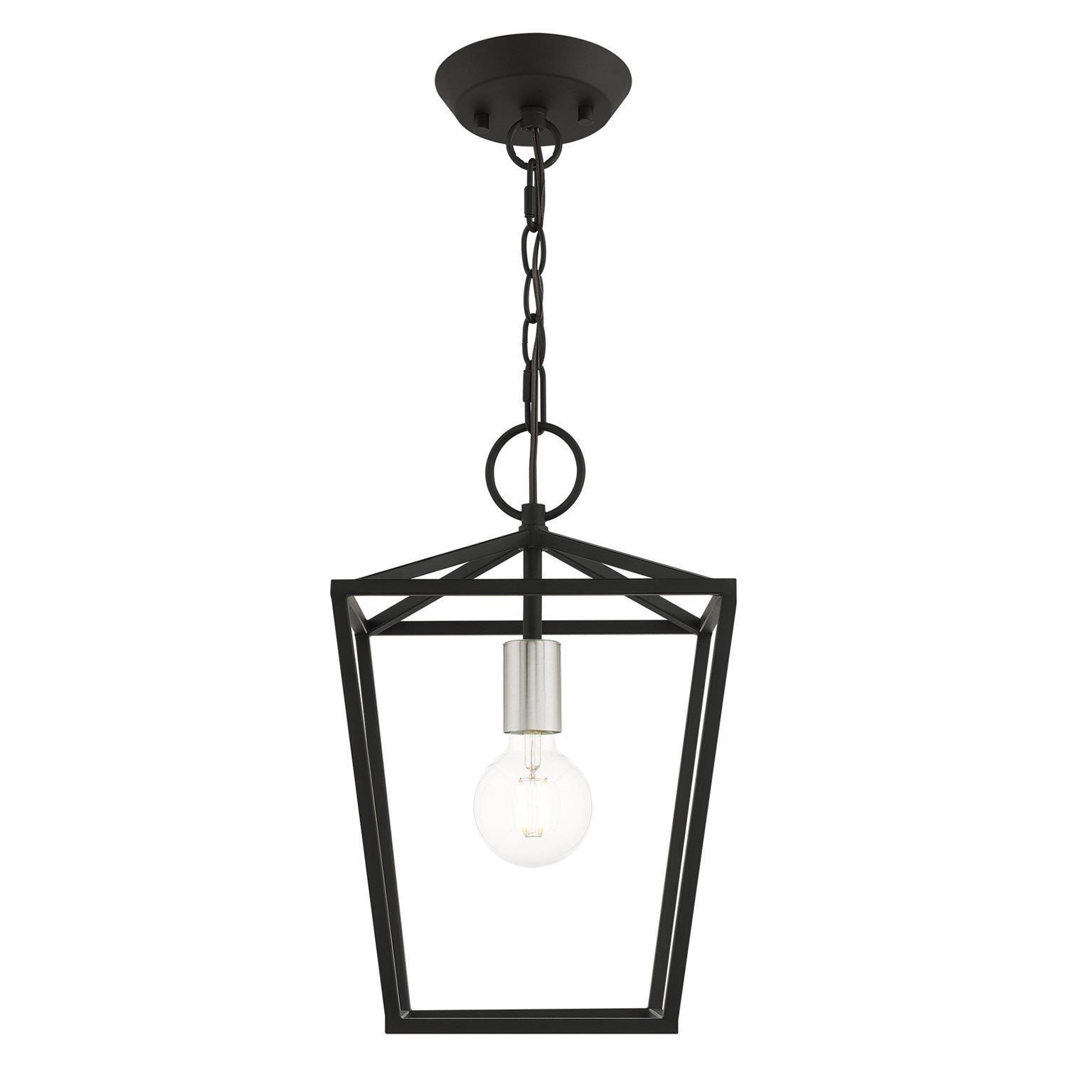 1 Light Black Convertible Lantern