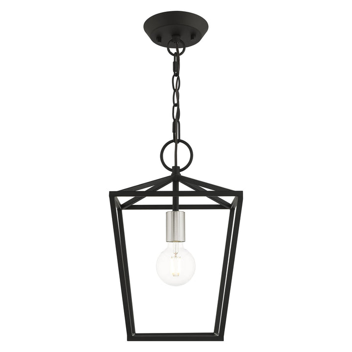 1 Light Black Convertible Lantern