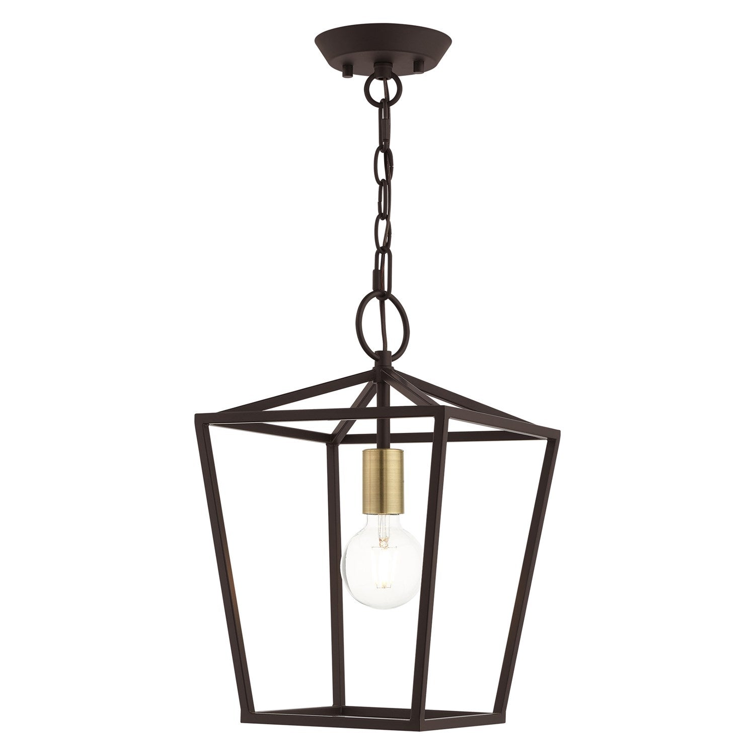 1 Light Bronze Convertible Lantern by Livex Lighting