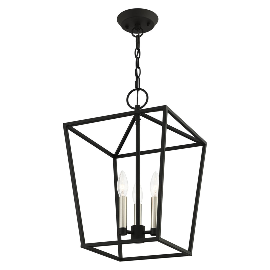 3 Light Black Convertible Lantern