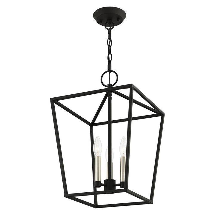 3 Light Black Convertible Lantern