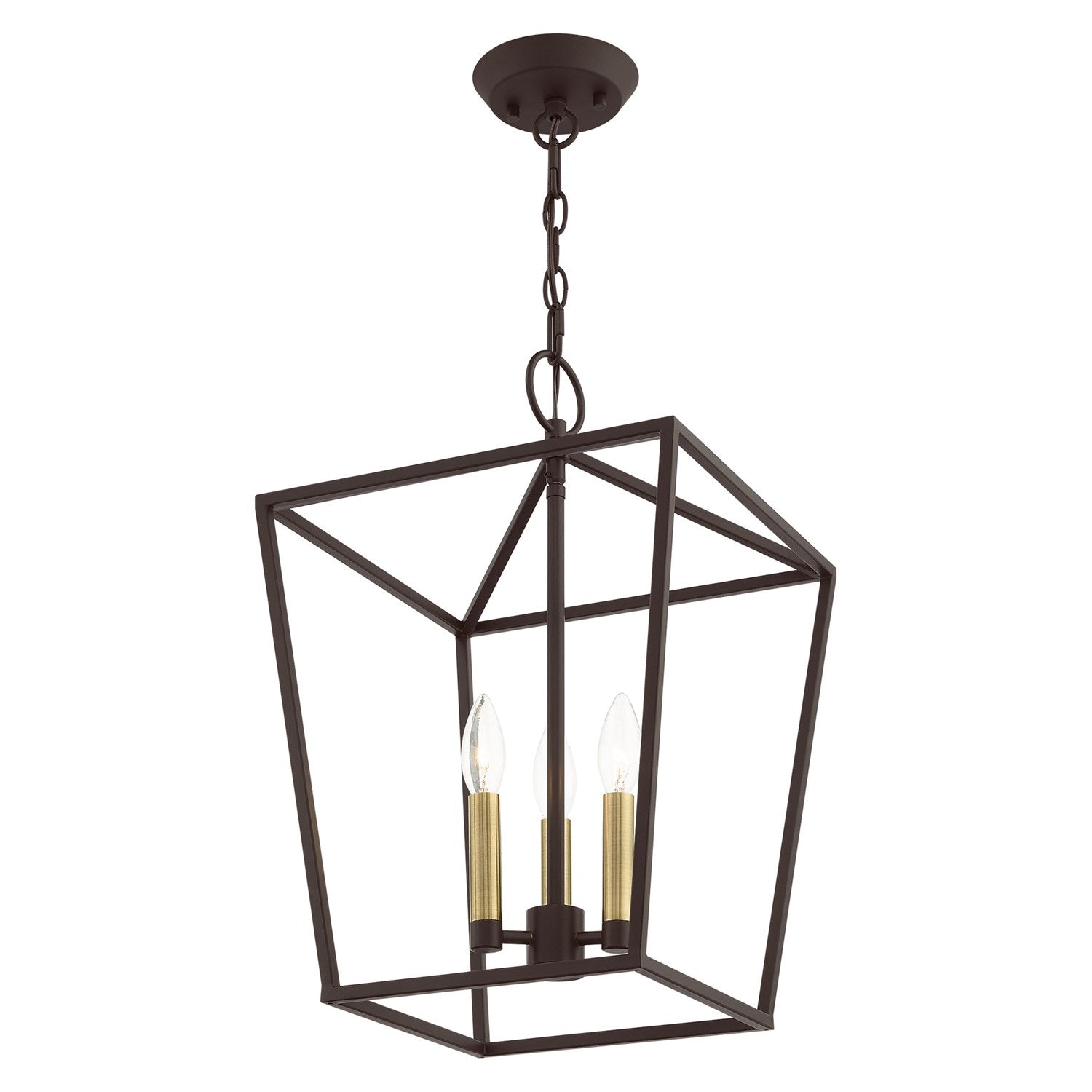 3 Light Bronze Convertible Lantern
