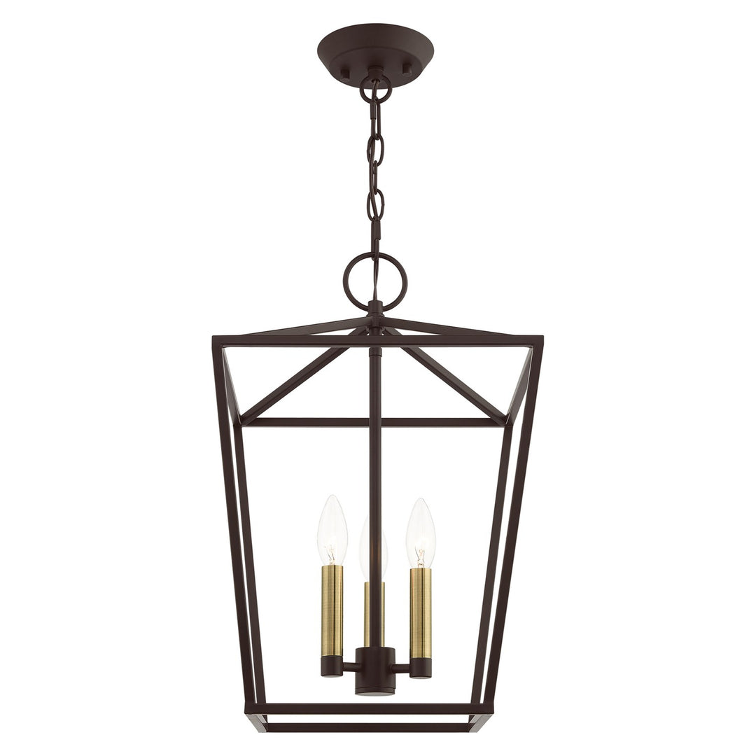 3 Light Bronze Convertible Lantern