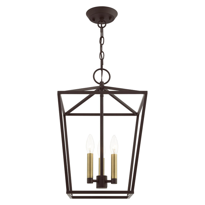 3 Light Bronze Convertible Lantern