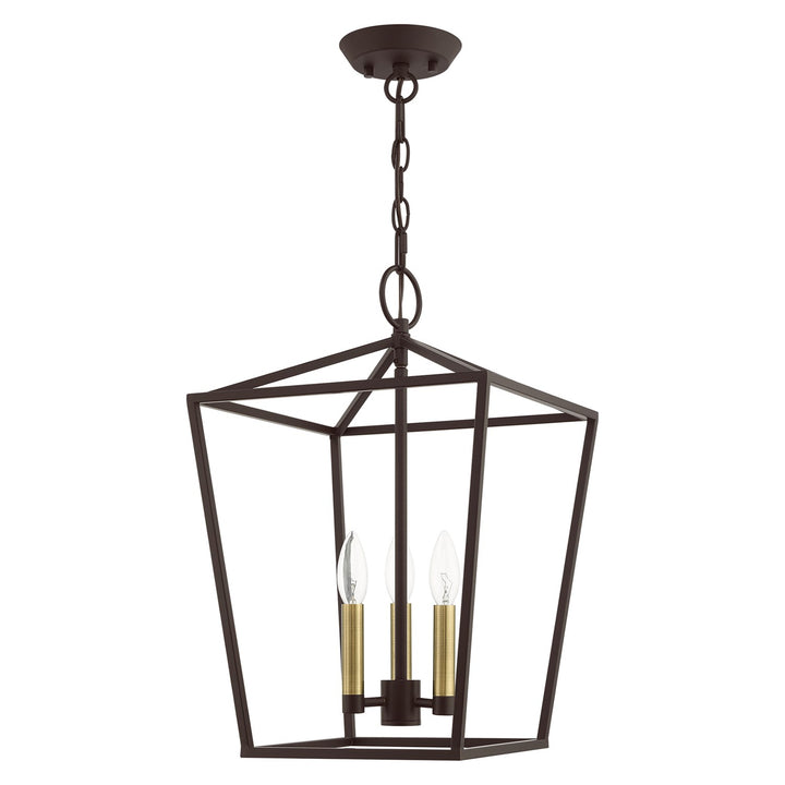 3 Light Bronze Convertible Lantern