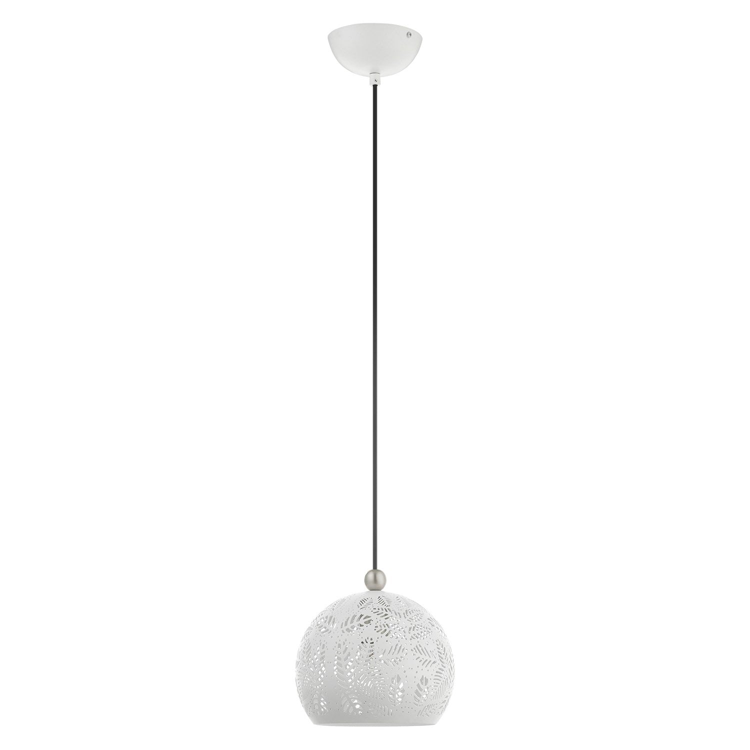 1 Light White Pendant