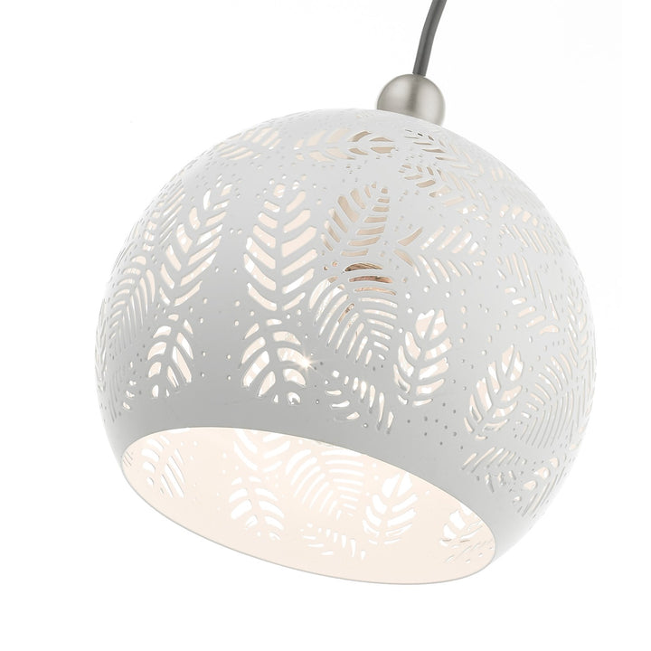 1 Light White Pendant